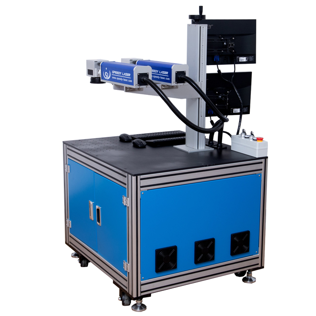 Kundenspezifische Doppelkopf-Lasermarkierungsgraviermaschine